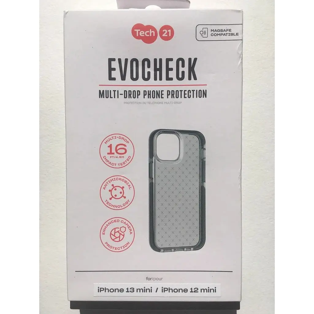Оригінальний протиударний чохол Tech21 для iPhone 12 Mini / 13 Mini Evo Check Black T21-8880 - фото 10