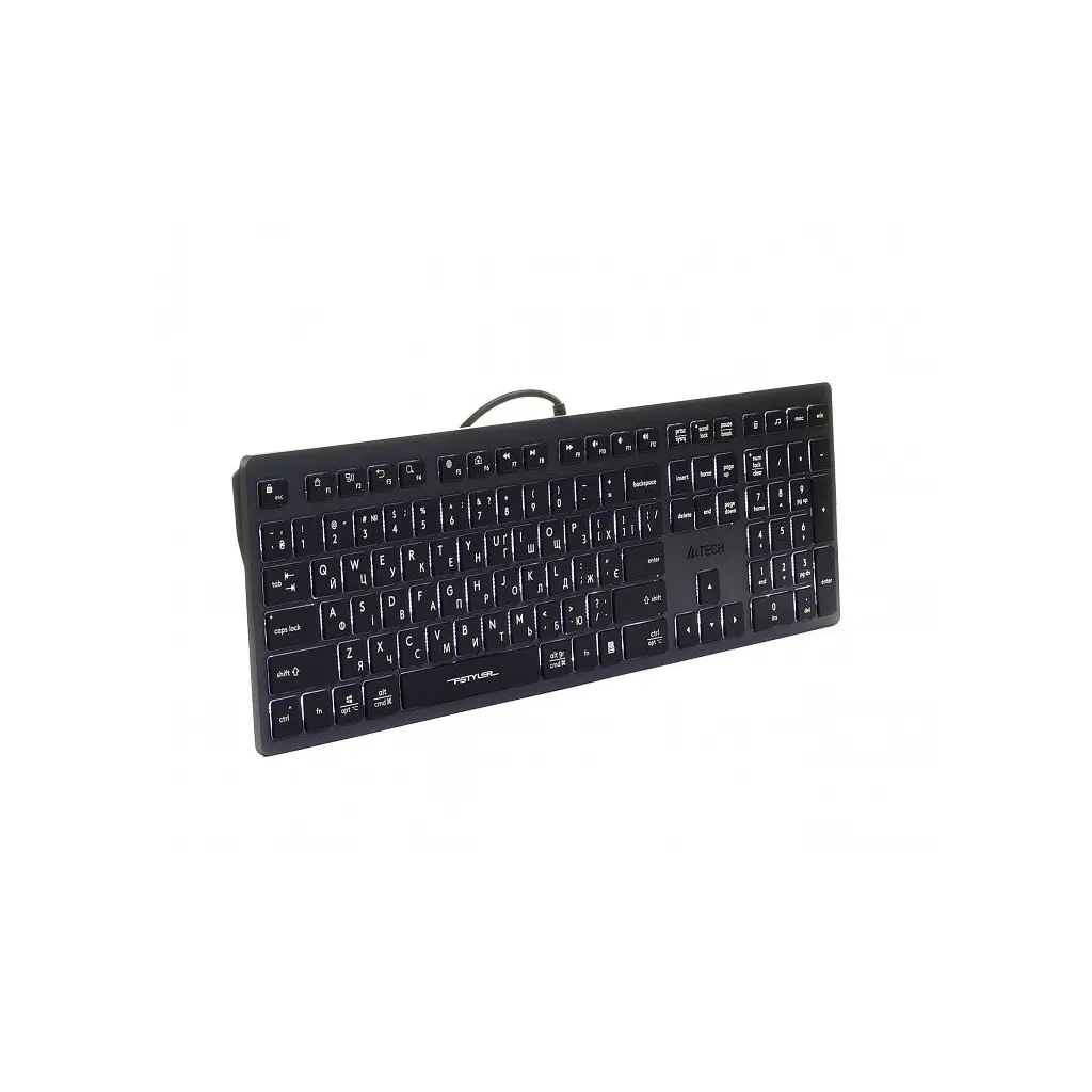 Клавіатура A4Tech FX60 USB Grey White backlit - фото 3