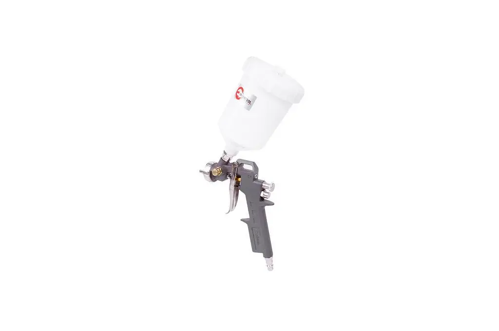 Пневматичний фарбопульт HP Intertool верхній бак 600 мл d=1.5 мм PT-0204 - фото 2