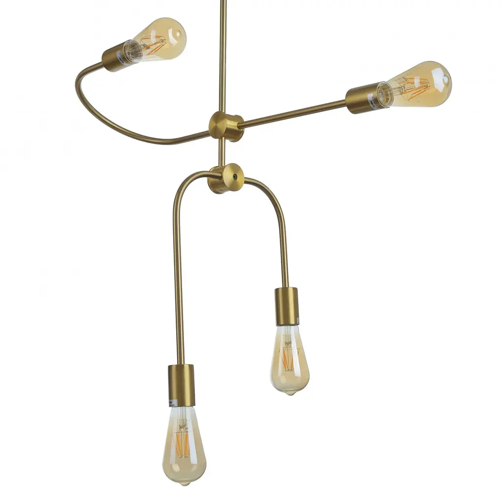 Люстра потолочная Brille E27 60W G (BL-943C/4) - фото 4