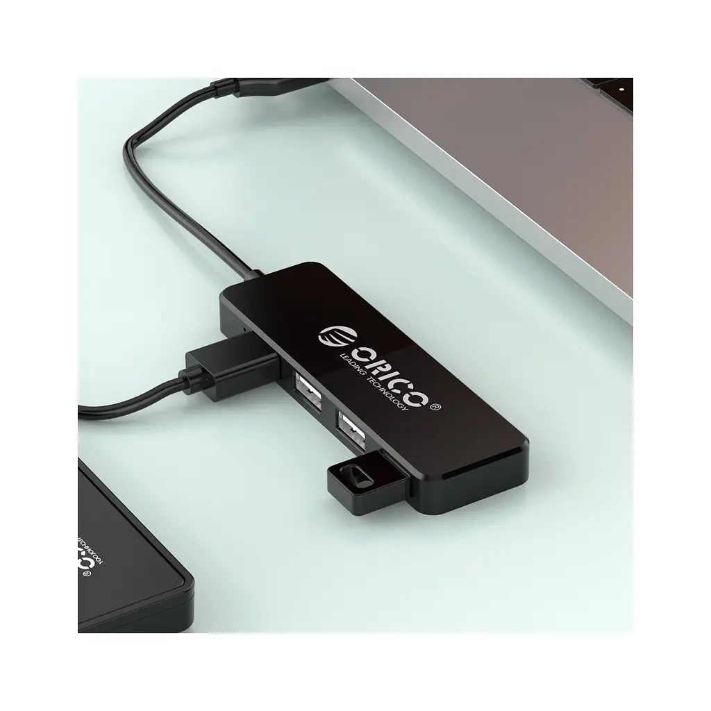Концентратор Orico USB 2.0 4 port (FL01-BK-BP) (CA913237) - фото 2