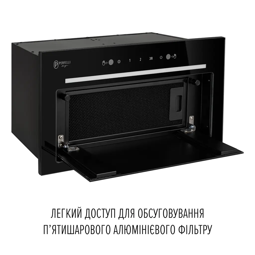 Витяжка повновбудована PERFELLI DESIGN FILINI 5 NERO SILENZIO - фото 7