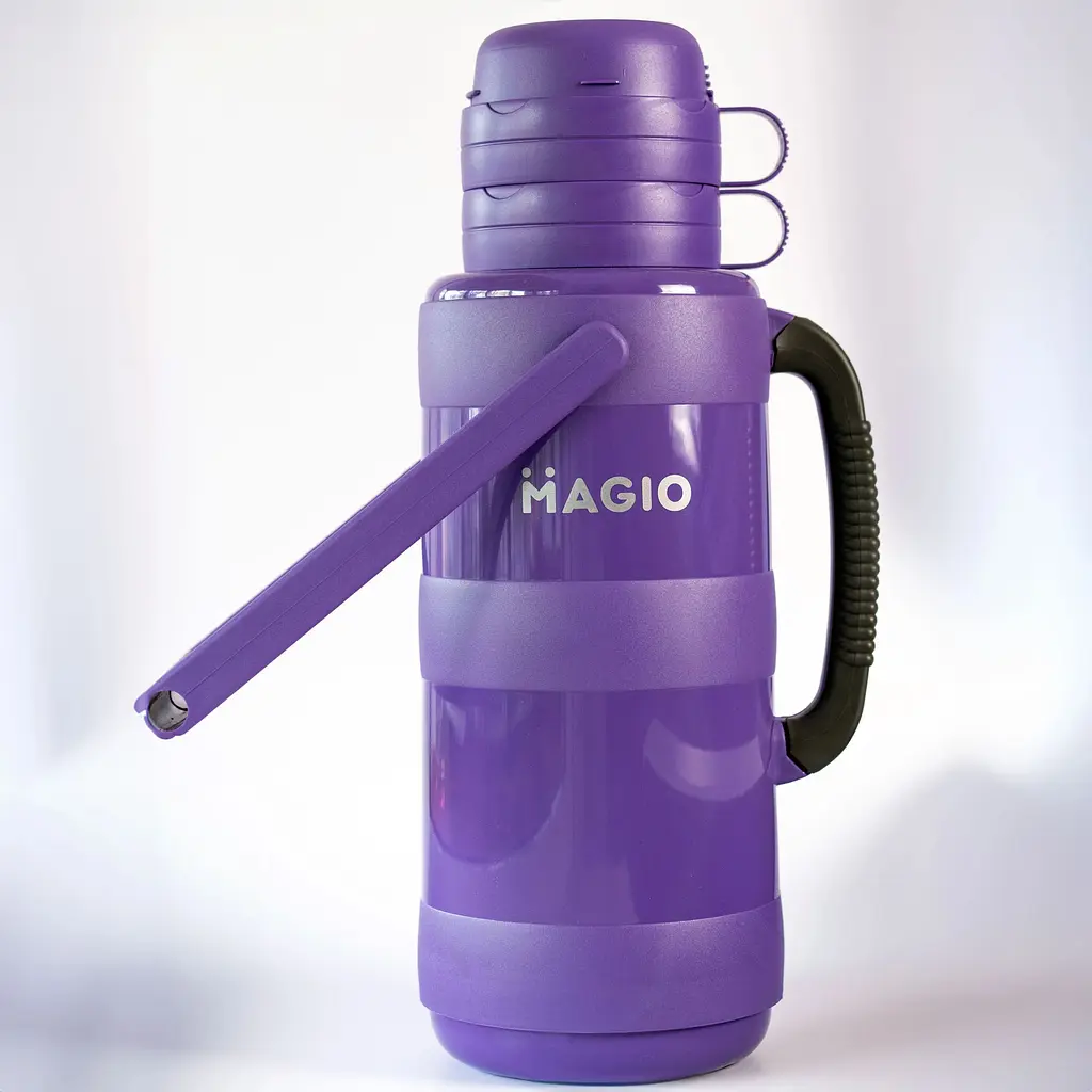 Термос Magio MG-1053 стеклянная колба 3.2 л фиолетовый (1053МG) - фото 4