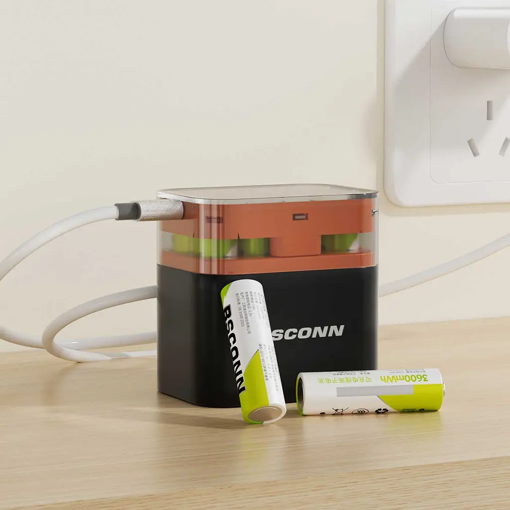 Акумуляторні батареї із зарядним кейсом Xiaomi BSCONN Li-ion AA 1.5V 2200 mAh 8 шт (TF-CD-009LDC) - фото 2