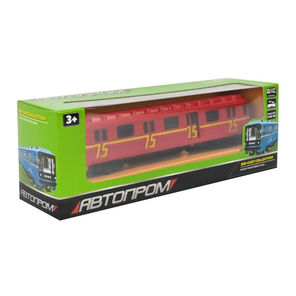 Іграшка вагон-метро Автопром 7875 Червоний shop (6988600092615) - фото 2