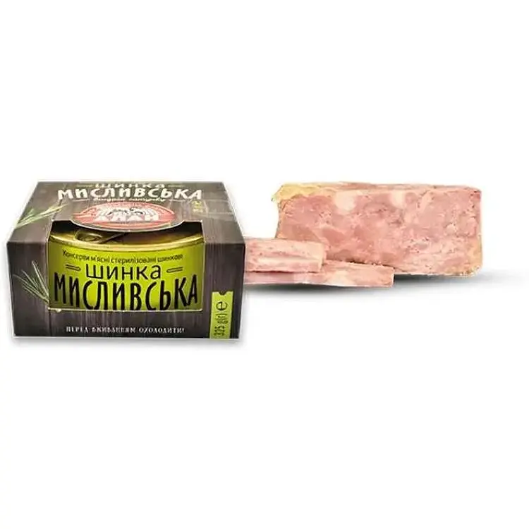 Шинка АЛАН 325г жестяна банка Мисливська