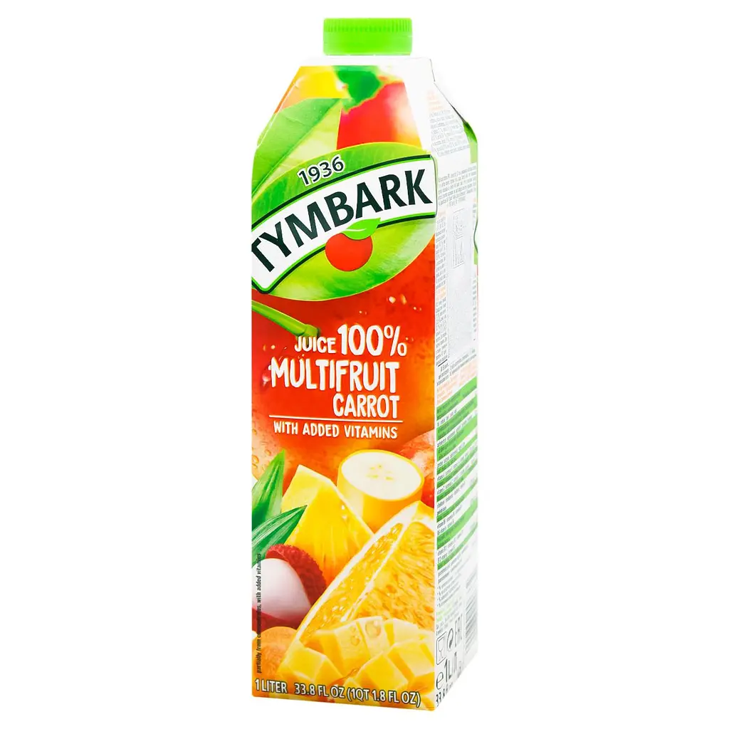 Сік Tymbark Мультифруктовий з морковою відновлений 1 л - фото 2