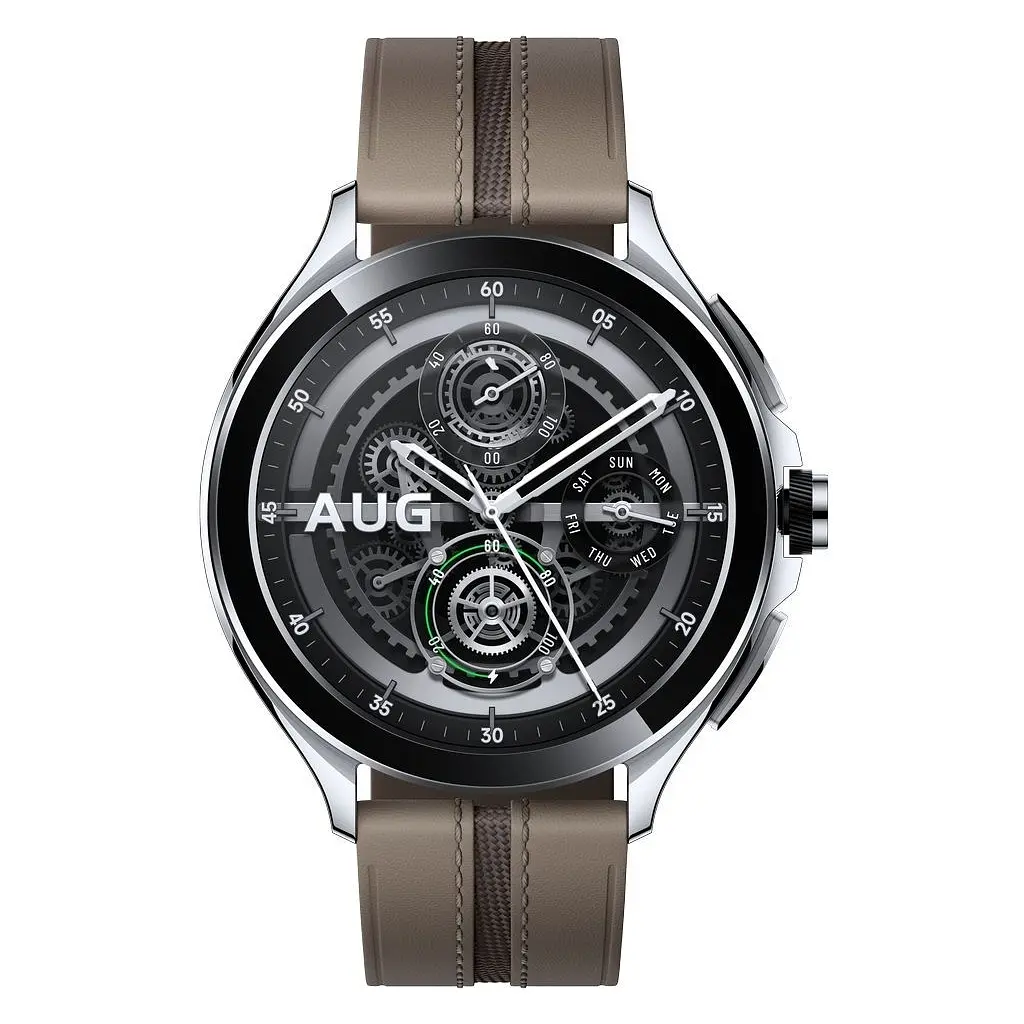 Смарт-годинник Xiaomi Watch 2 Pro Bluetooth Silver Case with Brown Leather Strap (1006733) - фото 2