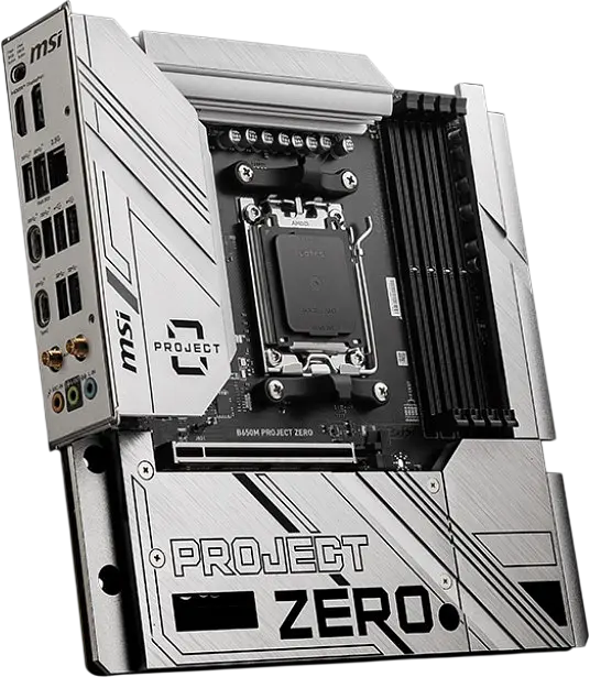 Материнська плата MSI B650M Project Zero Socket AM5 (B650M PROJECT ZERO) Б/В - фото 2
