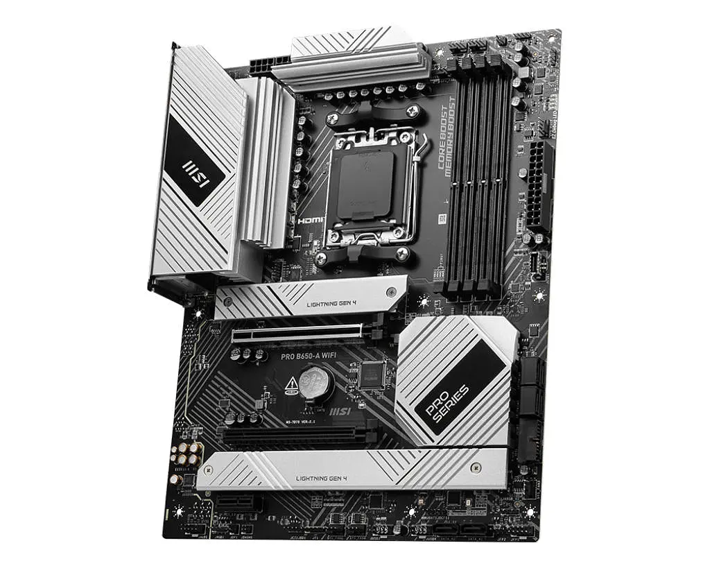 Материнская плата PRO B650 WIFI sAM5 B650 4xDDR5 M.2 HDMI DP WiFi BT ATX MSI teh0019096 - фото 5