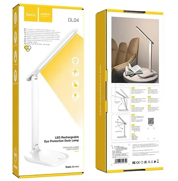 Лампа настільна акумуляторна Hосо DL04 Plus LED rechargeable eye protection table lamp 3 рівня - фото 6