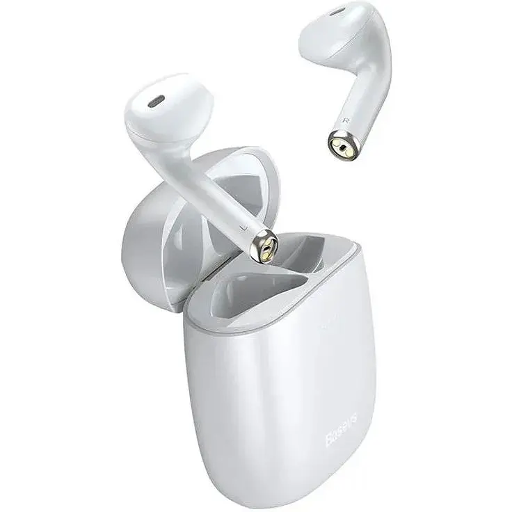 Бездротові навушники Baseus Bluetooth Encok W04 True Wireless Earphones NGW04-02 Білі - фото 2
