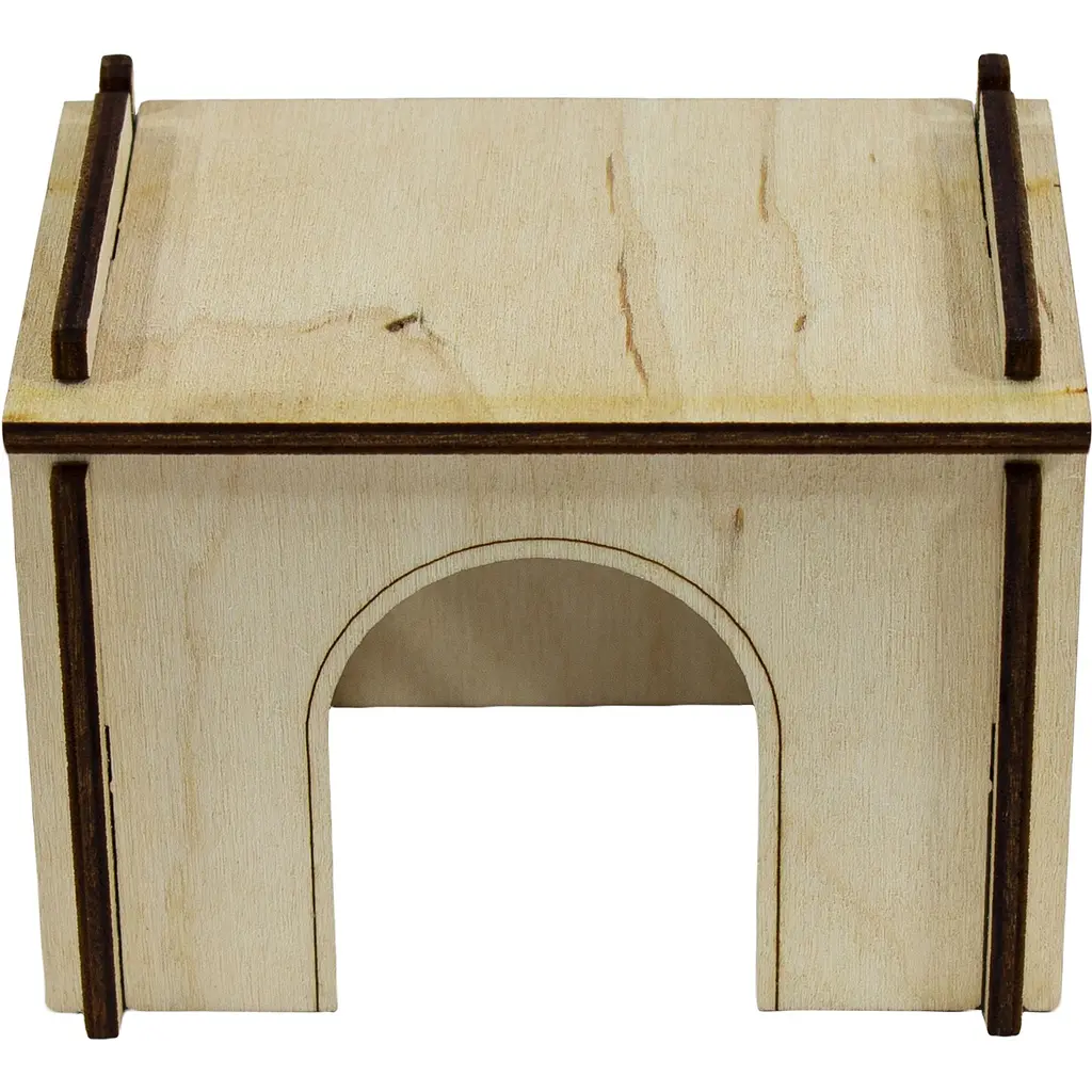 Будинок для гризунів Lucky Pet №112 бежевий 10x6.5x7 см - фото 2