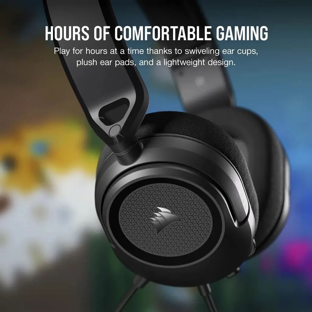 Ігрові навушники Corsair HS35 Surround v2 Multiplatform Gaming Carbon (CA-9011386) [148143] - фото 8
