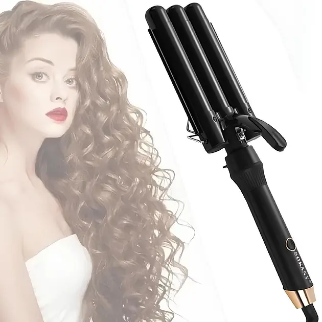 Плойка для волосся Sokany SK-669 чорний 50 Вт - фото 3