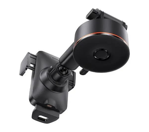 Автомобільний тримач холдер Baseus Wisdom Auto Alignment Car Mount Wireless Charge QI 15W CGZX000101 Black - фото 6
