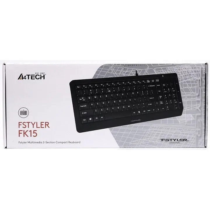 Клавіатура дротова A4Tech Fstyler FK15 Black USB - фото 10