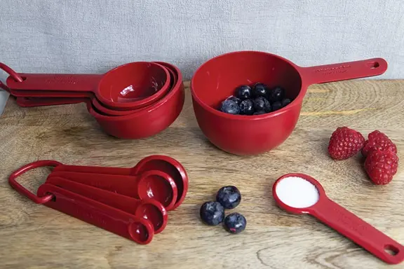 Набір мірних ковшиків KitchenAid Universal KQG058OHERE 4 шт червоний - фото 4