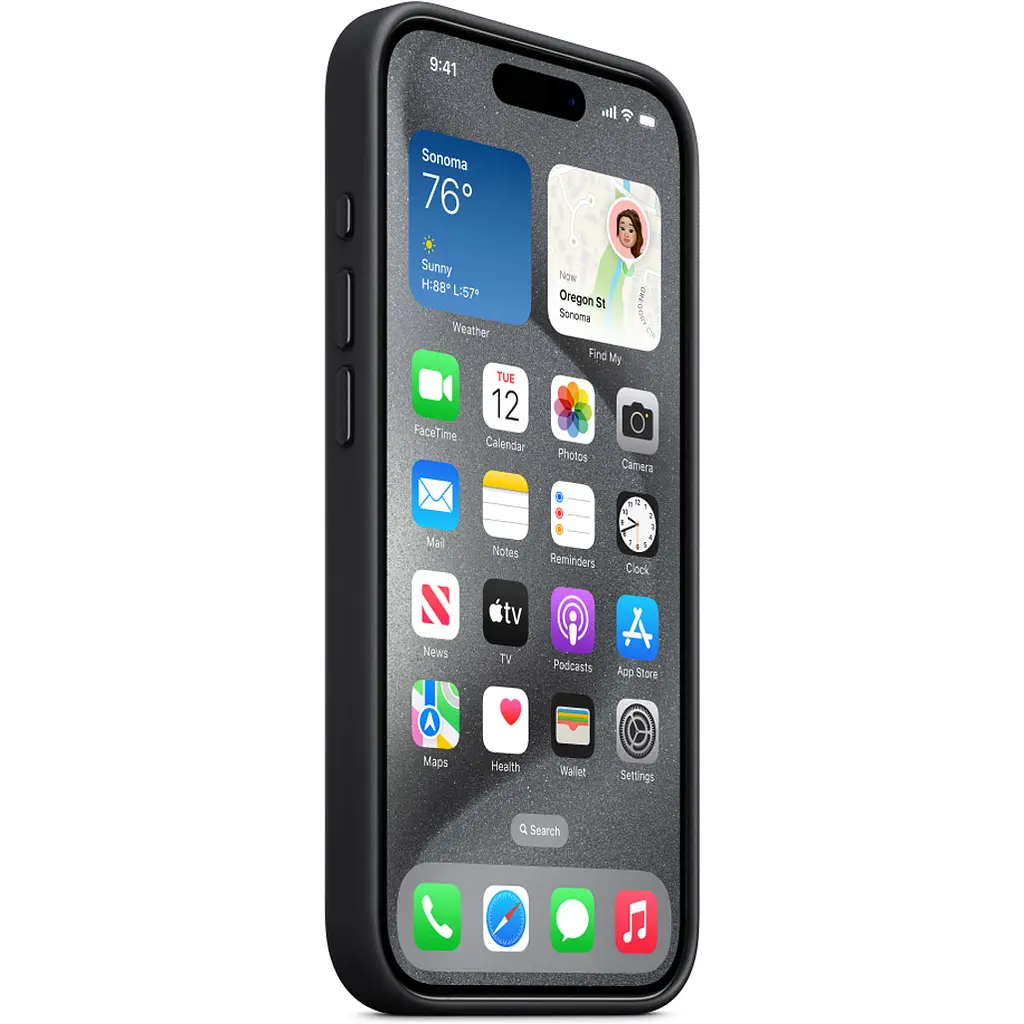 Чохол Apple FineWoven Case with MagSafe для iPhone 15 Pro Max Black (MT4V3ZM/A) [92919] - фото 2