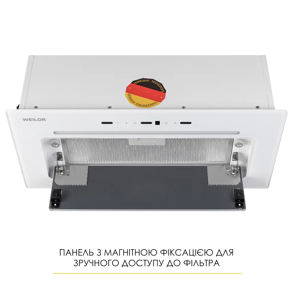 Витяжка повновбудована WEILOR LUMINA WBG 65 WHITE - фото 10