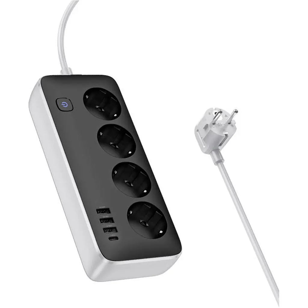 Мережевий фільтр Hoco AC21 Sunlight Black [128370] - фото 3