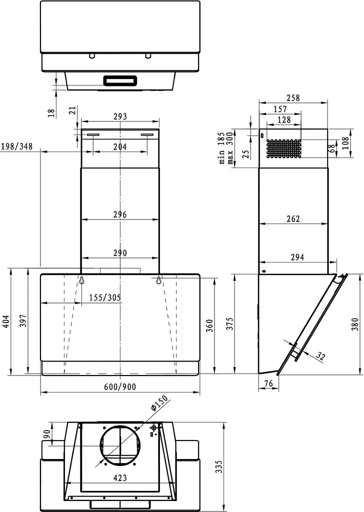 Витяжка Gorenje WHI 649 EXBG (NB60E-L15B7) (6575401) - фото 3
