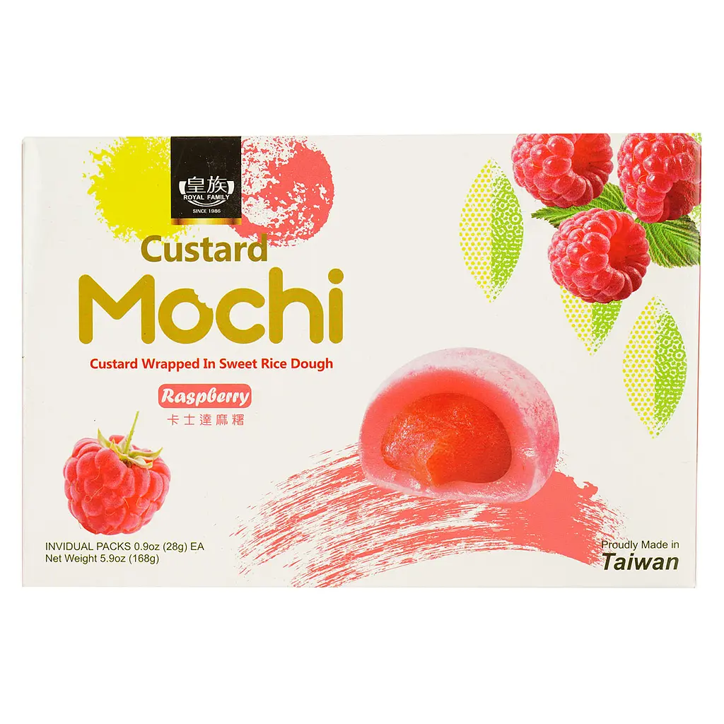 Тістечко моті Royal FamilyCustard Mochi Raspberry 168 г - фото 2