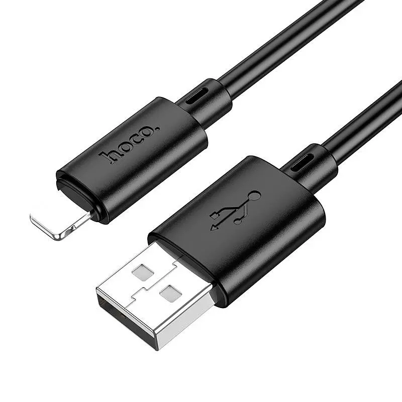 Кабель HOCO Lightning Gratified charging data cable X88 | 2m, 2.4A | - фото 2