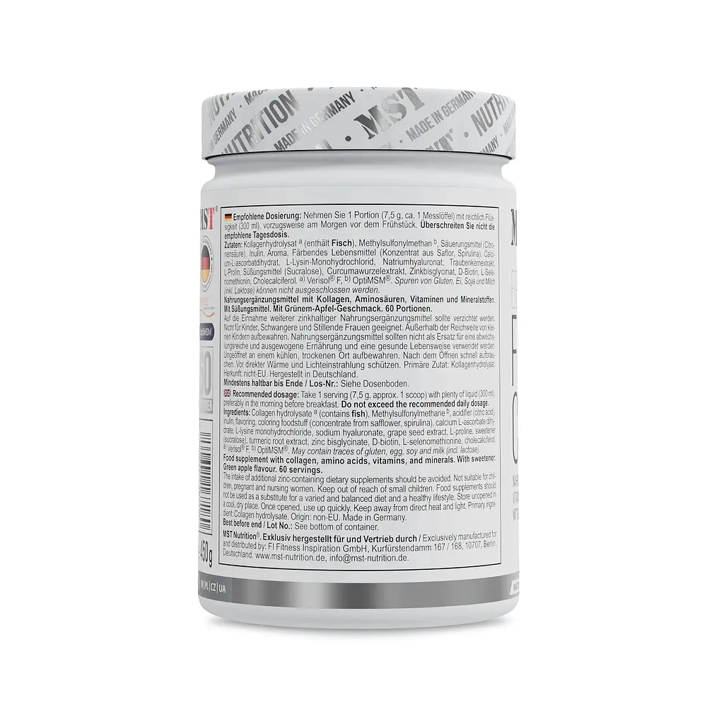Морський колаген MST Nutrition Fish Collagen Beauty, 450 грам - Зелене яблуко - фото 3