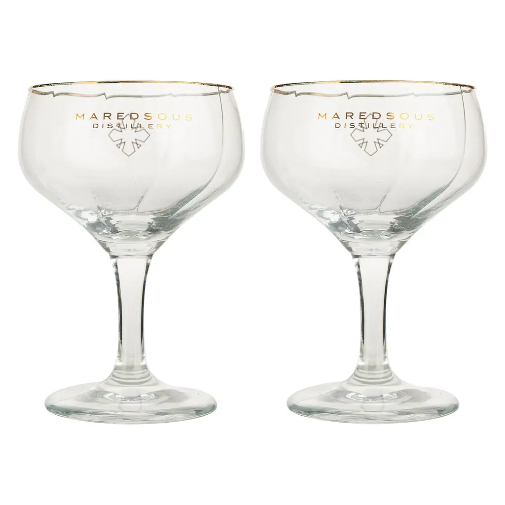 Уценка. Джин Maredsous Distillery Invictus 40% 0.5 л с двумя бокалами в подарочной упаковке - фото 4