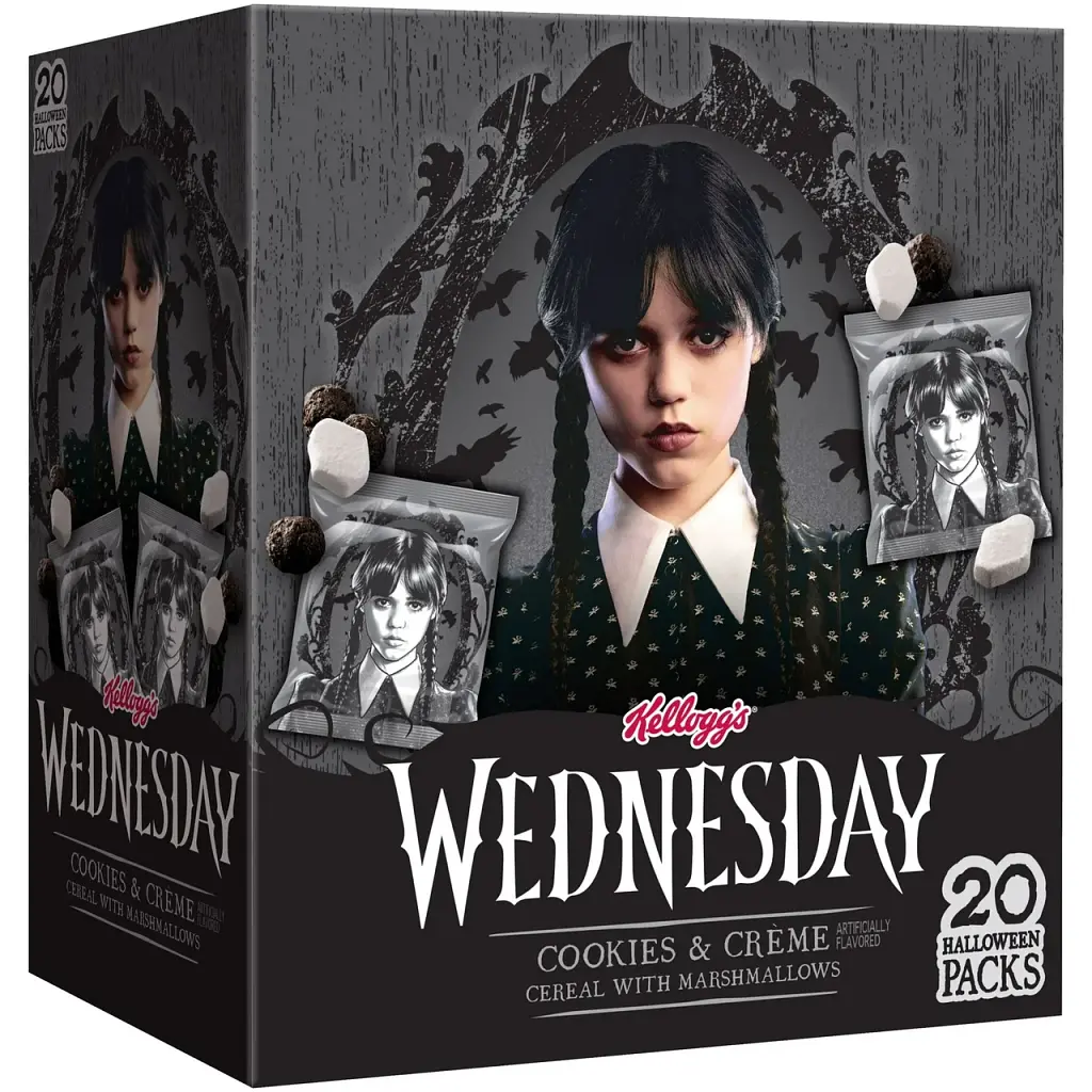Сухий сніданок Kellogg's Wednesday Cereal Pouches зі смаком печива та крему з маршмеллоу 20шт 255 г