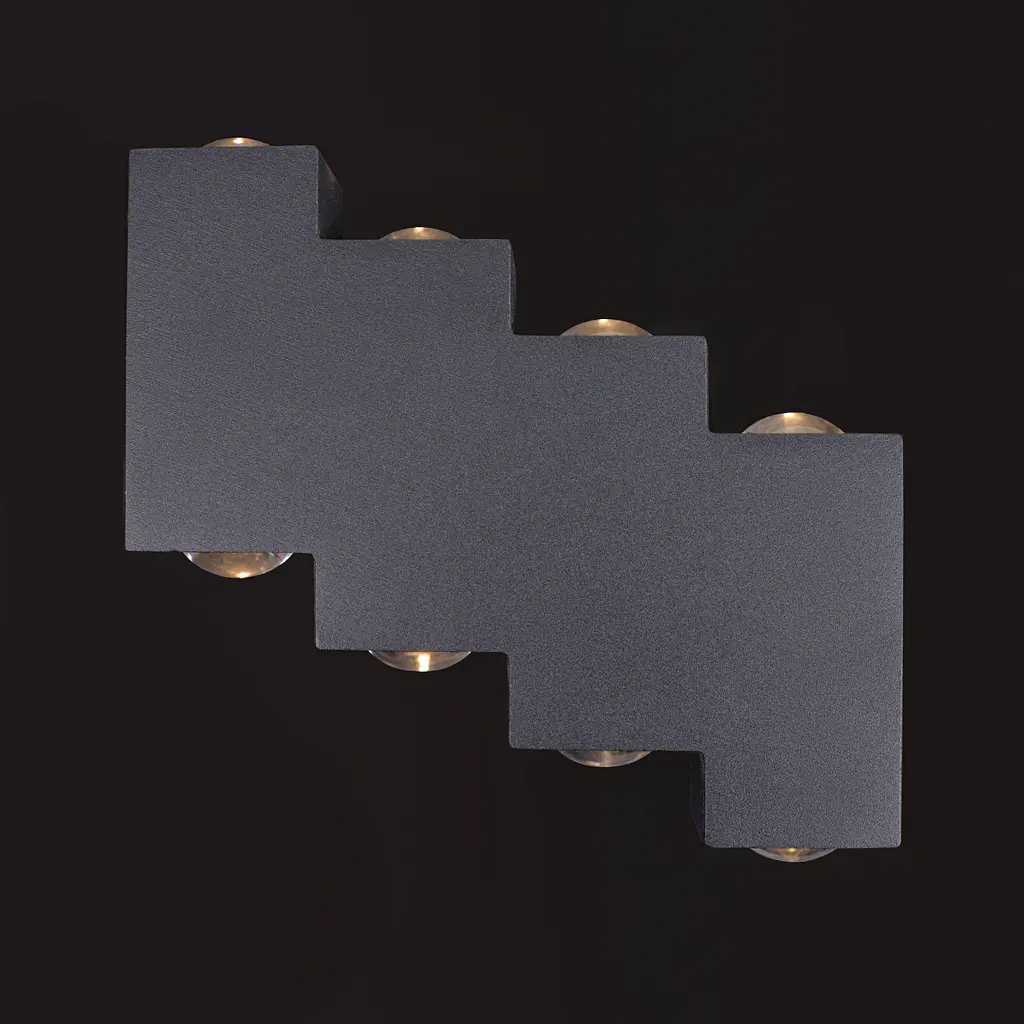 Підсвітка Brille фасадна LED 8W WW IP54 BK (AL-620/8) - фото 7