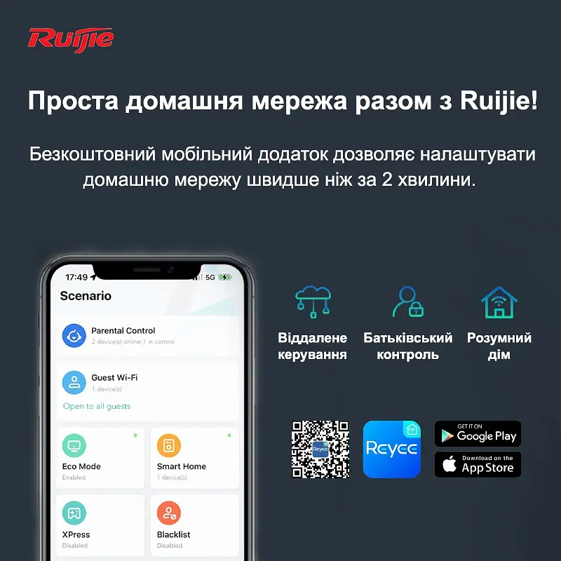 Бездротовий маршрутизатор Ruijie Reyee RG-EW3200GX PRO - фото 9