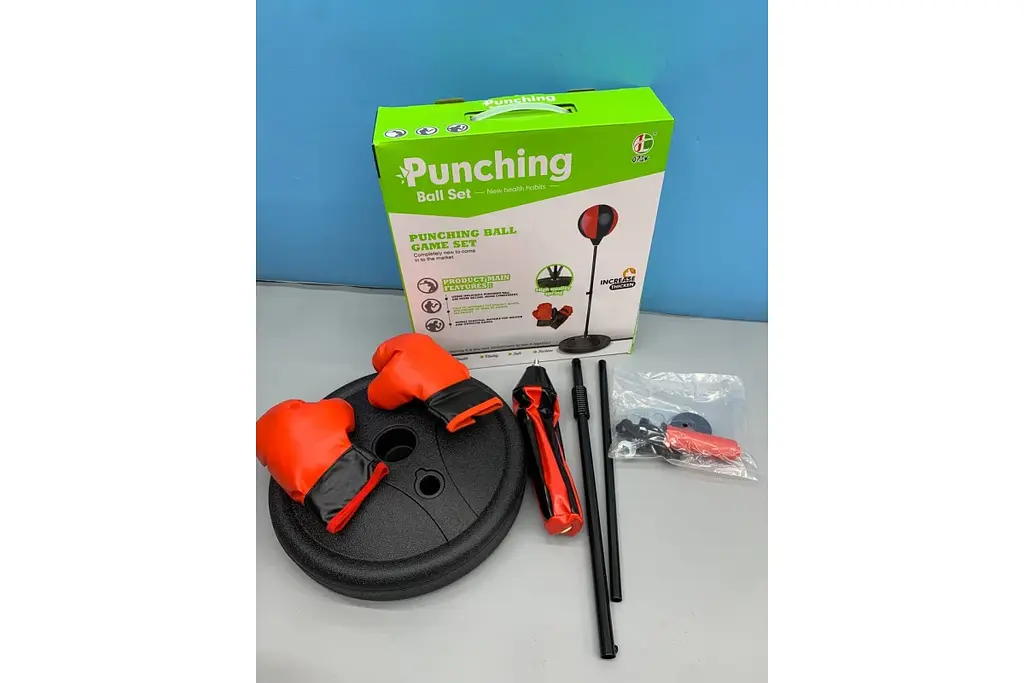 Боксерська груша для дітей на стійці з рукавичками Punching Ball Set - фото 3