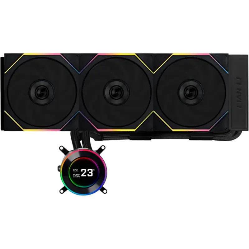 Система водяного охолодження Lian Li HydroShift II LCD-C 360TL Black (G89.GHS2LCD36TB.00)