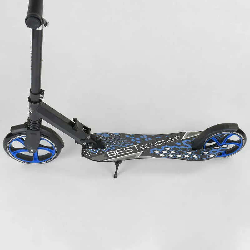 Самокат дитячий Best Scooter 83х15х39 см Чорно-синій 000231563 - фото 3