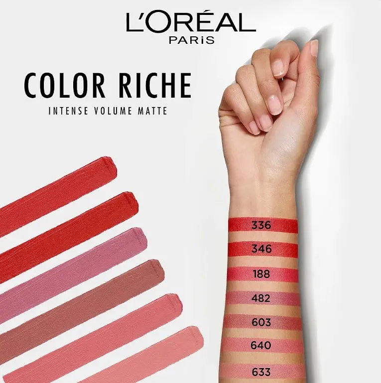 Помада для губ L’Oreal Paris Color Riche Intense Volume Matte, матовая, тон 603, 2 г (AA371600) - фото 7