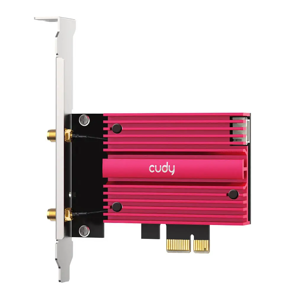 Адаптер WiFi 6E Cudy WE4000 AX5400 PCI Express тридіапазонний з Bluetooth 5.2 (73-00535) - фото 2