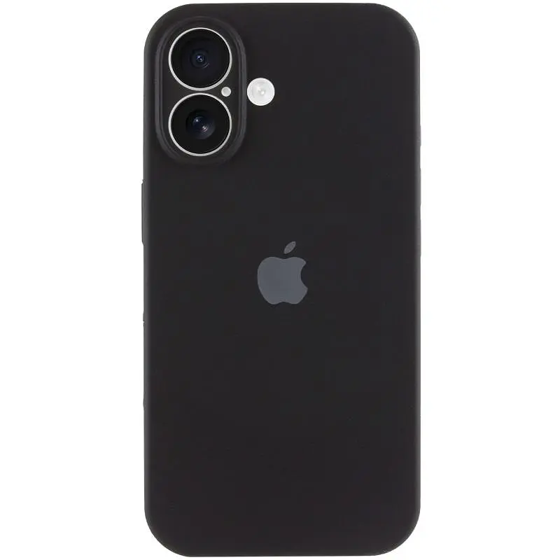 Чохол Silicone Case Full Camera Protective (AA) для Apple iPhone 17 (6.3) Чорний / Black - фото 2