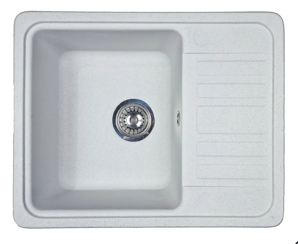 Кухонна мийка Adamant SMALL old stone 570x455x180 мм, з крилом 57 см - фото 3