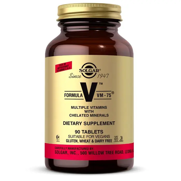 Вітаміни та мінерали Formula V VM-75, 90 таблеток Solgar vit0001187