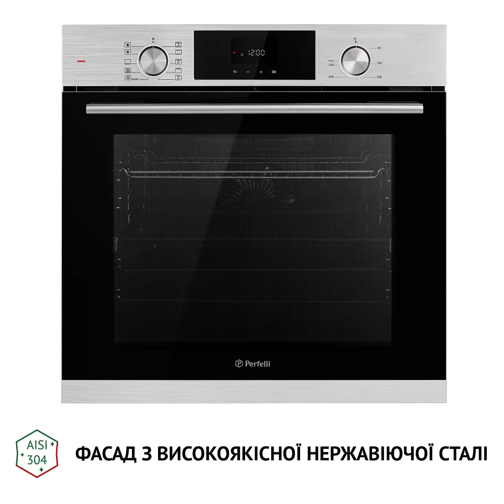 Духова шафа електрична Perfelli Diamond 6D10N Inox - фото 3