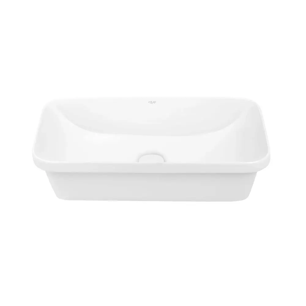 Умивальник Qtap Scorpio врізний прямокутний 610x380x150 мм White + донний клапан PU02, Білий - фото 3