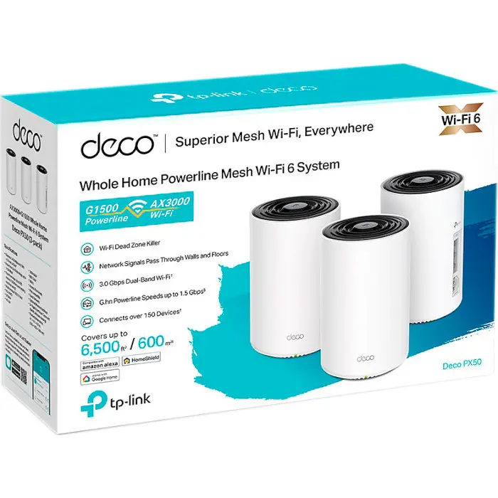 Маршрутизатор TP-Link Deco PX50 3-pack - фото 8