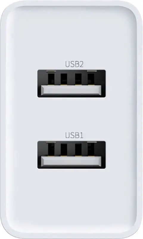 Сетевое зарядное устройство Baseus Speed Mini Dual U Charger 10.5W White - фото 4