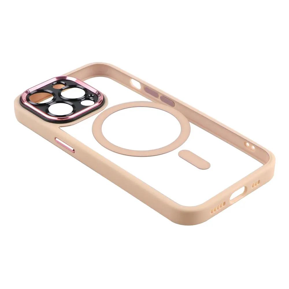 Чохол Creative TPU PC Metal Calais MagSafe Apple iPhone 13 Pro Pink - фото 3