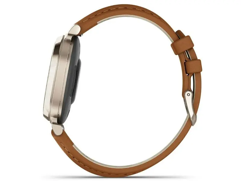 Смарт-годинник Garmin Lily 2 Cream Gold with Tan Leather Band (010-02839-60) - фото 8