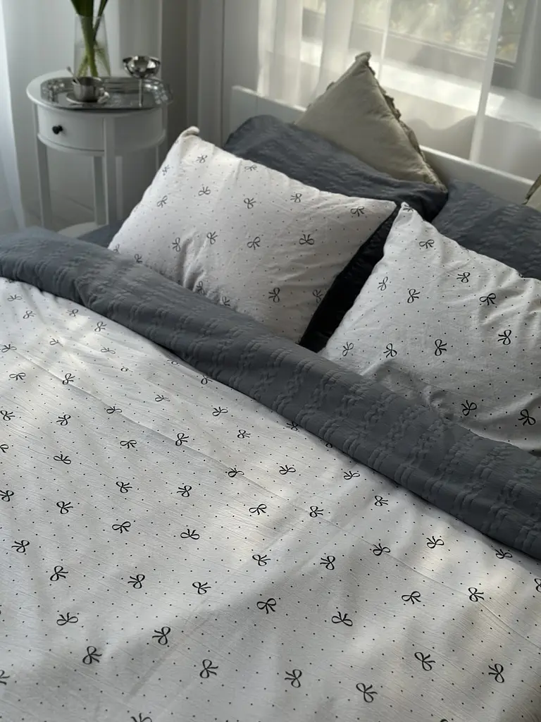 Постільна білизна сімейна Dushka Home Муслін 41052 160х215х2 см