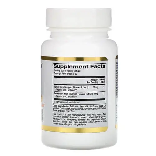 Лютеїн Lutein with Zeaxanthin 20 mg 60 Softgels CGN vit0005532 - фото 2