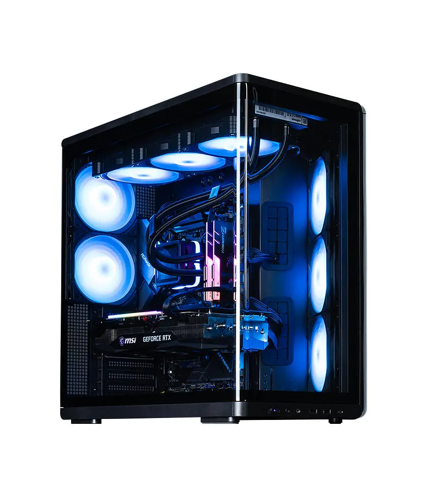 Zalman Корпус P60 без БР, 2xUSB3.0, 1x Type C, 3x120мм ARGB Reverse, 2x120мм ARGB, VGA 435мм, LCS ready, Curved Tempered Glass, Dual Chamber, ATX, чорний - фото 8